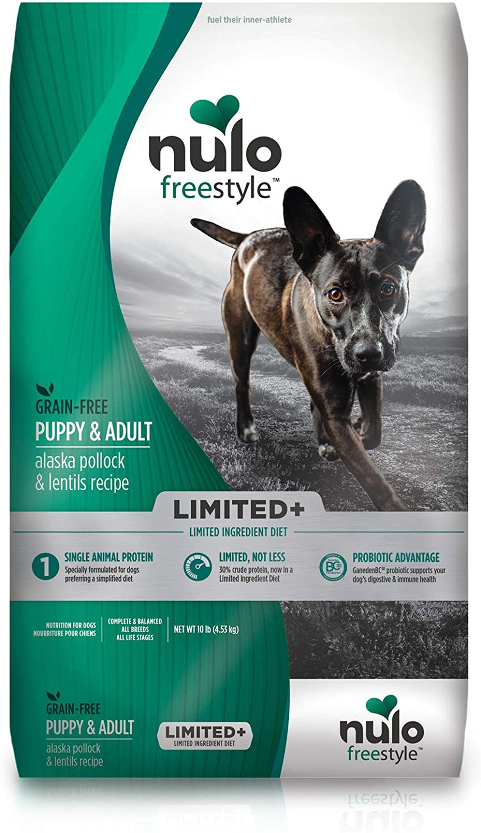 !!Nulo FreeStyle Limited+ Adult & Puppy Dry Dog Food Pollock & Lentils 1ea/4 lb