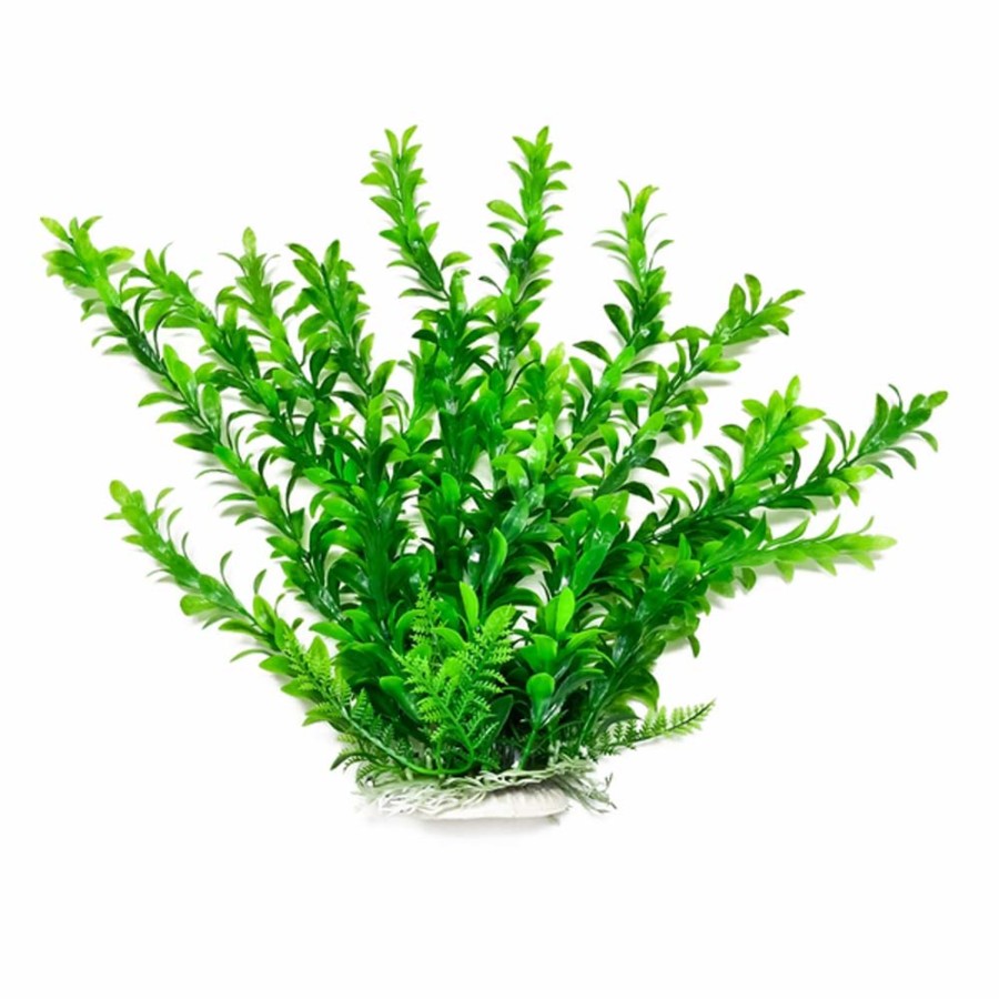 Aquatop Anacharis Aquarium Plant with Weighted Base Green 6 in