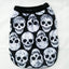 Skull Halloween Pet Clothes: Spooky Ghost Head Vest