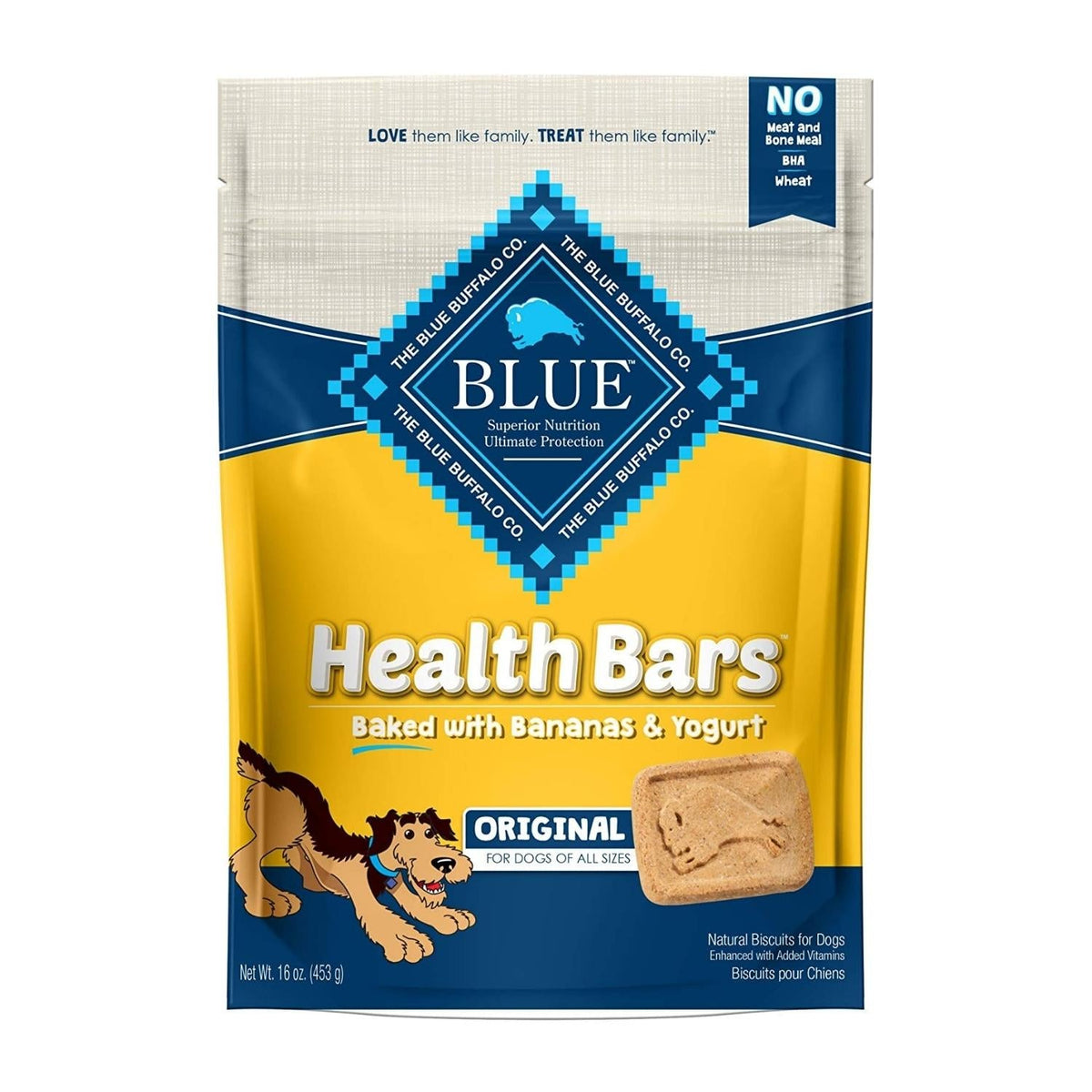 Blue Buffalo Health Bar Banana Yogurt 16oz. (Case of 4)