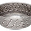 Loving Pets Diamond Plate Bowls with Non Skid Bottom Dog Dish Bowl Silver, 1ea/1 pt