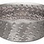 Loving Pets Diamond Plate Bowls with Non Skid Bottom Dog Dish Bowl Silver, 1ea/1 qt
