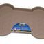 Loving Pets SpillProof Bone Shaped Dog Mat Tan, 1ea/SM