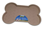 Loving Pets SpillProof Bone Shaped Dog Mat Tan, 1ea/LG