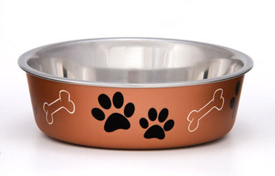 Loving Pets Metallic Dog Bowl Copper 1ea/XL