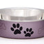 Loving Pets Metallic Dog Bowl Grape, 1ea/SM
