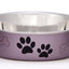 Loving Pets Metallic Dog Bowl Grape, 1ea/SM