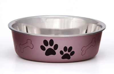 Loving Pets Metallic Dog Bowl Grape, 1ea/LG