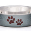 Loving Pets Metallic Dog Bowl Blueberry, 1ea/SM