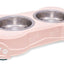Loving Pets Double Diner Dog Bowl Paparazzi Pink 1ea/MD