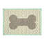 Loving Pets Bella Fashion Mats Geometric Bone, Aqua, 1ea