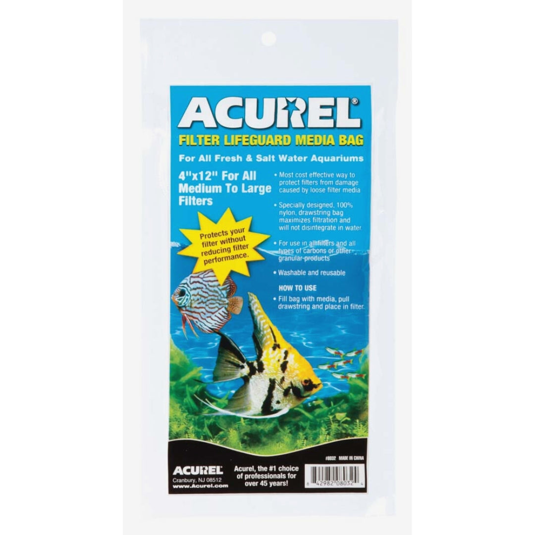 Acurel Filter Lifeguard Media Bag White, 1ea/4 In X 12 in