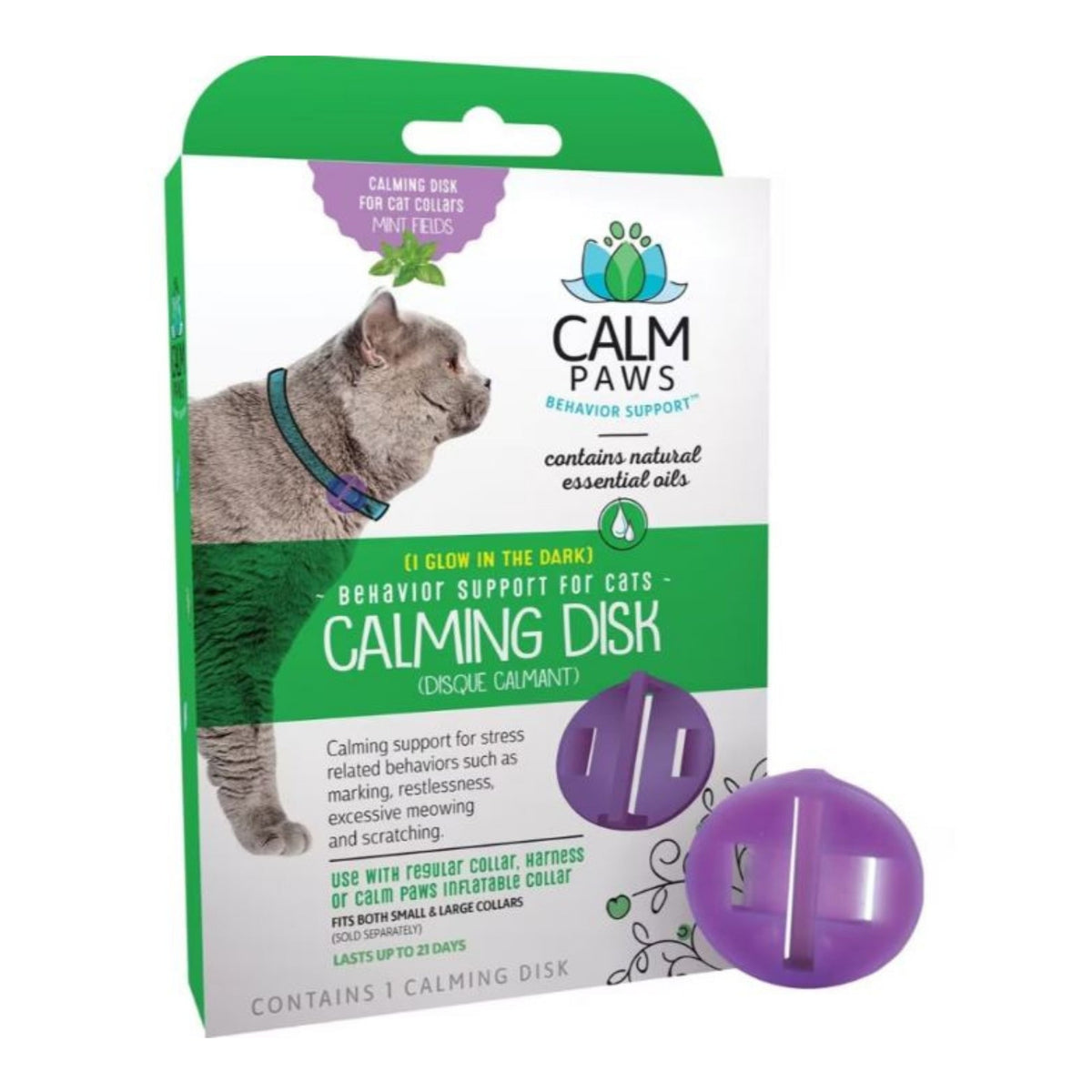 Calm Paws Display Rack Calm Paws Calming Disk Medallion Cat One Size – All Pet Super Store