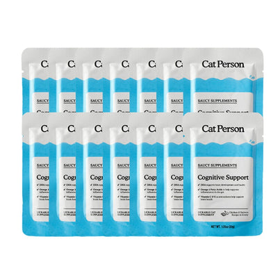 Cat Person Cat Supplements Cognitive Support Chicken 1.05Oz Pouch 14 Pack