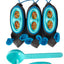 Doc & Phoebe Indoor Hunting Cat Feeder Blue, Gray 1ea/3 pk