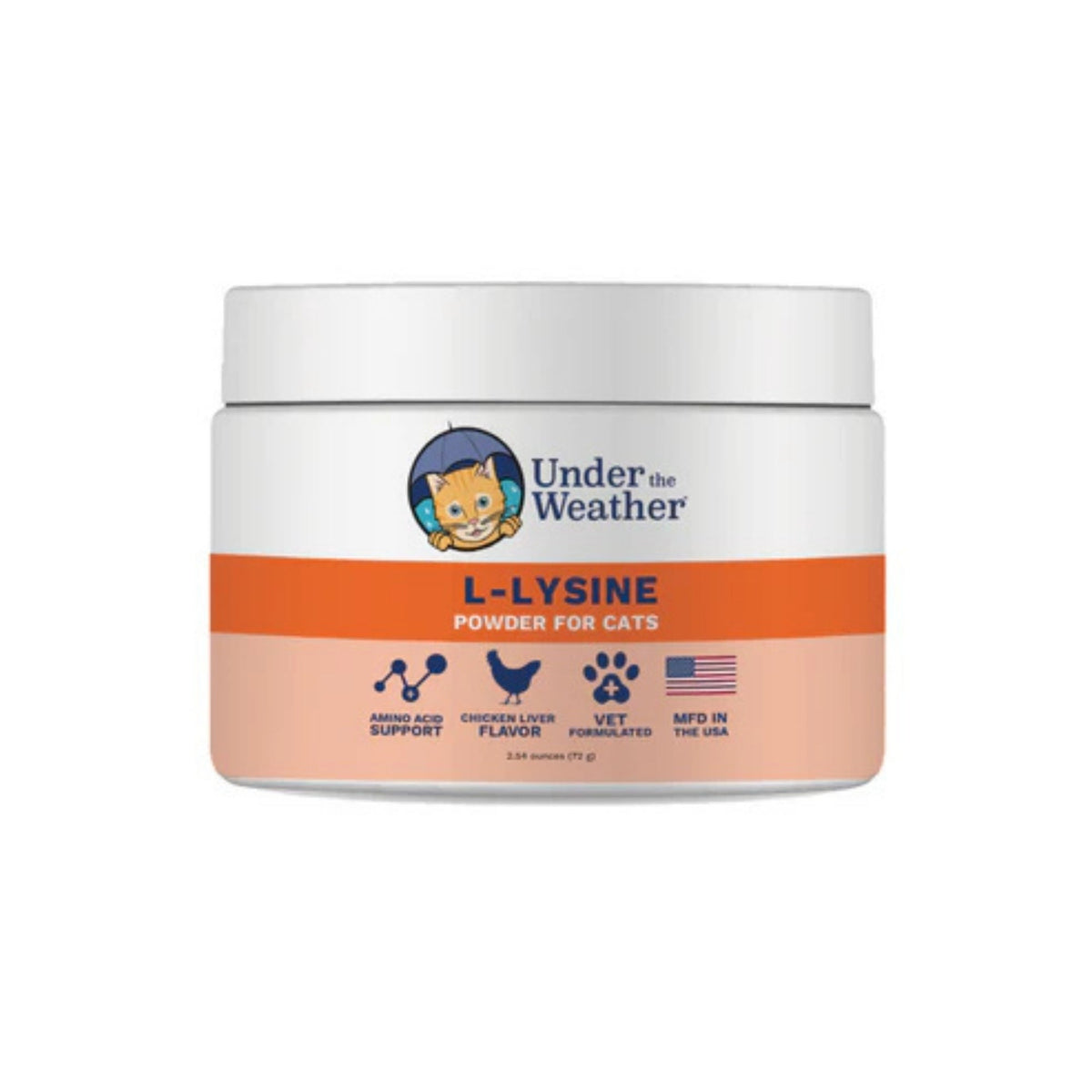 Under The Weather L-Lysine Support Powder Chicken/Liver 2.54oz.