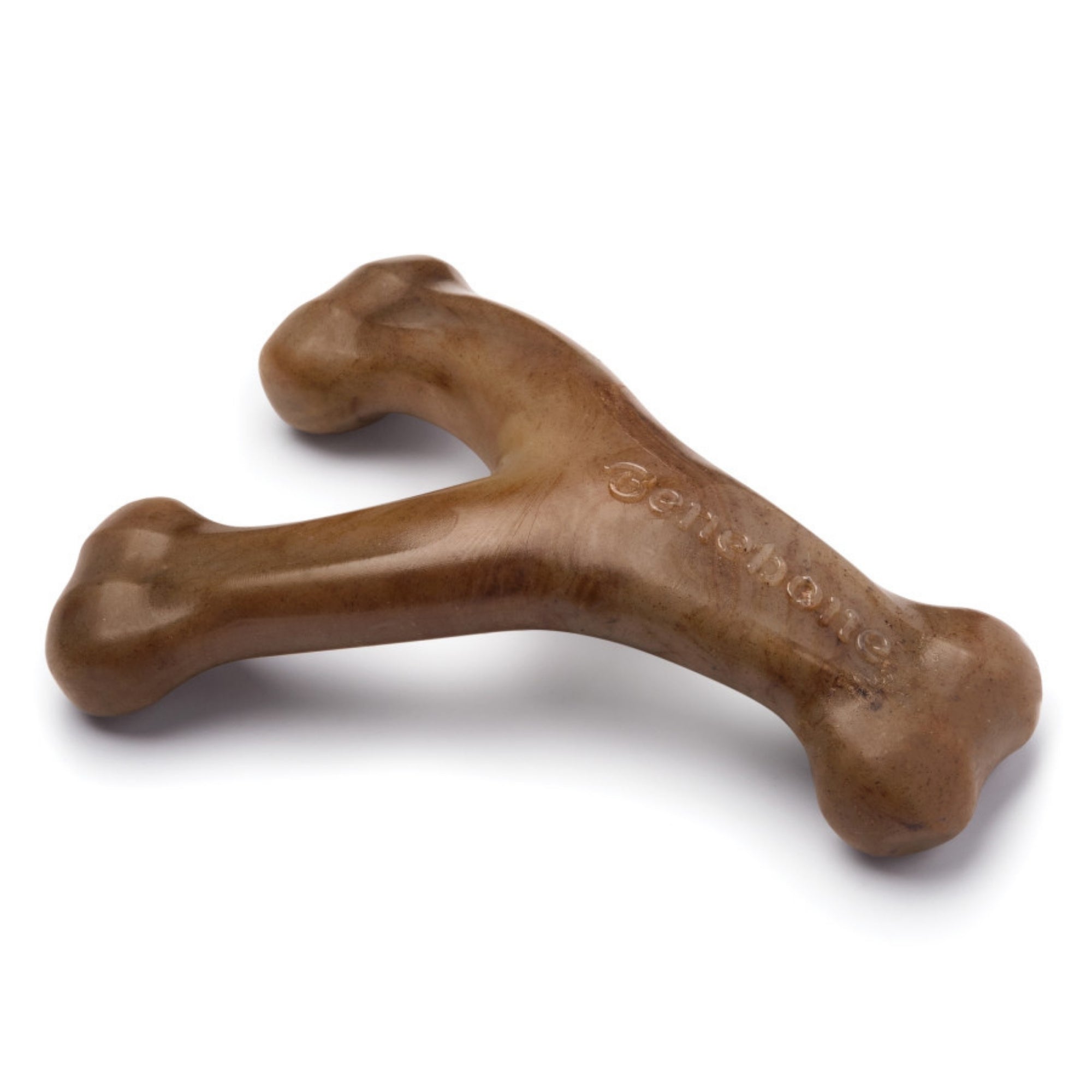 !Benebone Wishbone Durable Dog Chew Toy Bacon, 1ea/SM