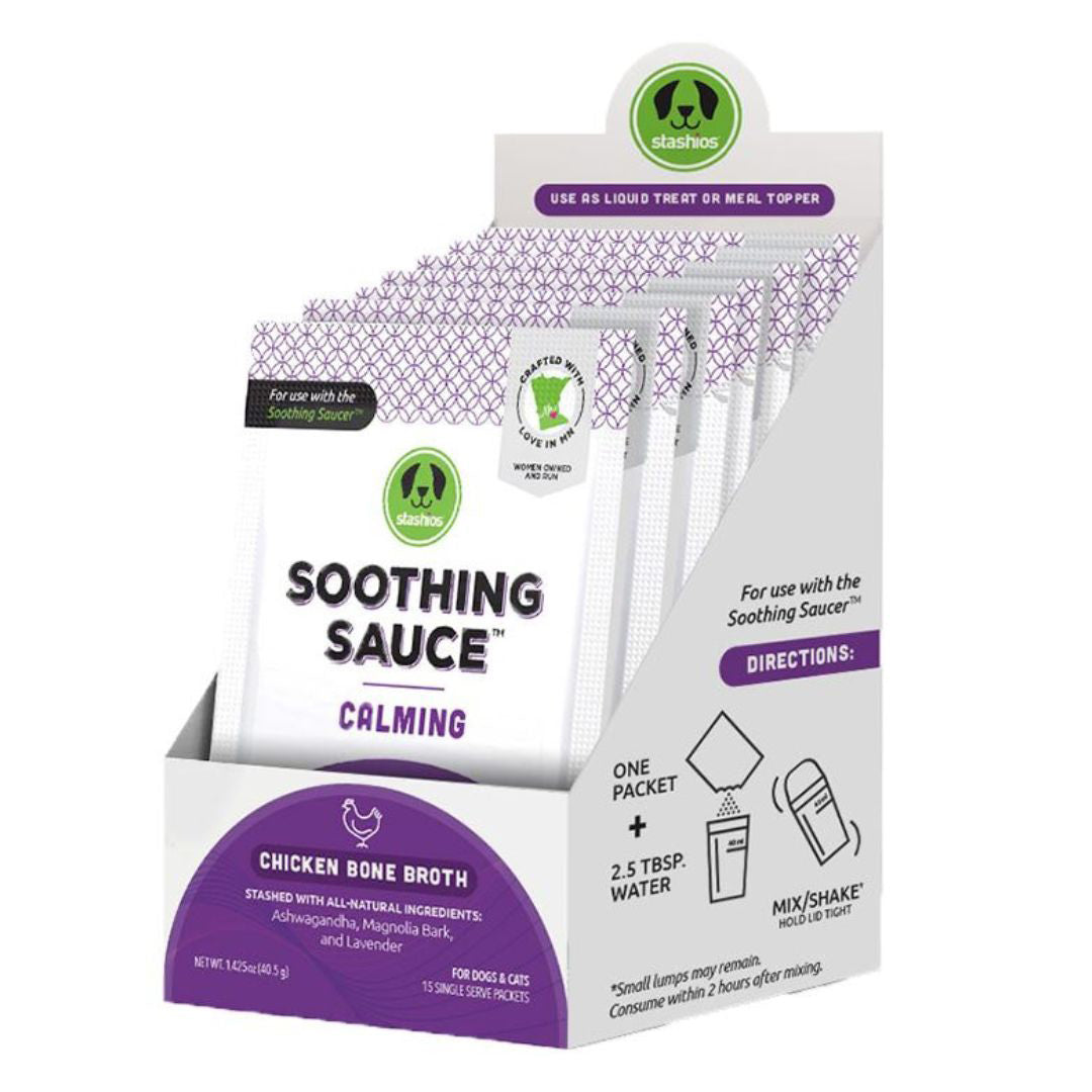Stashios Soothing Sauce Pdq Calming Chicken 15 Pieces – All Pet Super Store