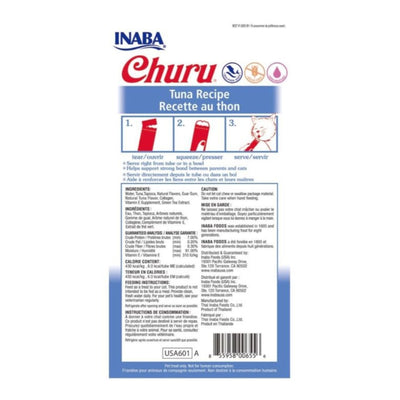 Inaba Churu Puree Cat Treats Tuna .5oz. 4 Pk (Case of 6)