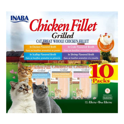 Inaba Chicken Fillet Grilled Variety Pack Assorted .9oz. 10 Pk