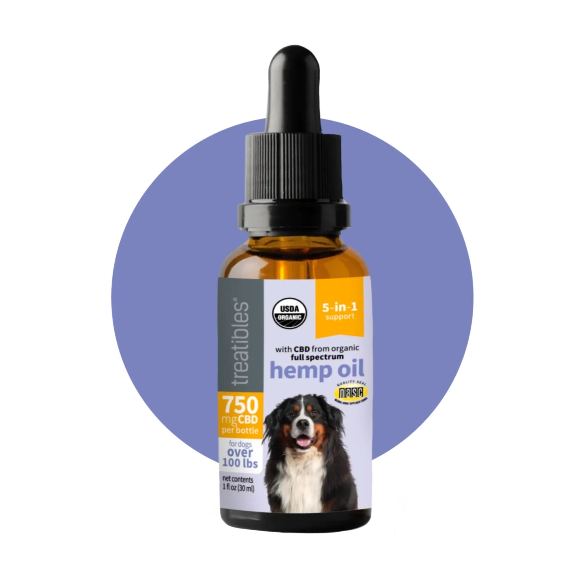 Treatibles Full Spectrum Hemp Oil Dropper 750 Mg-1oz.