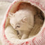 Winter Plush Round Cat Bed Pet Mattress Warm Soft Comfortable Basket Cat Dog 2 in 1 Sleeping Bag Nest for Small Dogs