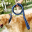 130cm L/XL Super Strong Coarse Nylon Dog Leash Army Green Canvas Double Row Adjustable Dog Collar For Medium Large Dogs