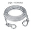 Double-headed Dog Tie Out Cable Leash ,raction rope with metal buckle steel wire anti-rust training collar,Outdoor Dogs Strap
