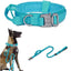 Durable Tactical Dog Collar Leash Set Adjustable Military Pet Collar Leash Medium Large Dog German Shepherd Training Accessories