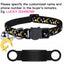 Customized Cute Glow Cat Collar Free Engraved Puppy Kitten Anti-lost Pet ID Nameplate Necklace With Bell & Moon Ornament