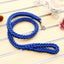 130cm L/XL Super Strong Coarse Nylon Dog Leash Army Green Canvas Double Row Adjustable Dog Collar For Medium Large Dogs