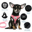 Breathable Mesh Pet Harness & Leash Set Adjustable Polyester Vest Harness with Collar Suitable for Cats Puppies Small Medium Dog
