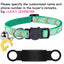 Customized Cute Glow Cat Collar Free Engraved Puppy Kitten Anti-lost Pet ID Nameplate Necklace With Bell & Moon Ornament