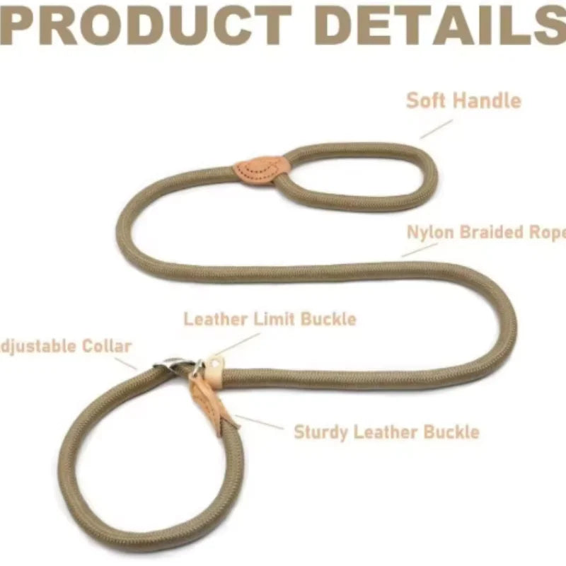 Adjustable Collar Harness Dog Leash Nylon Pet Lead Leash Dog Harness Durable Rope Belt Lightweight Dog Accessories Cat Collar