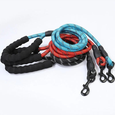 Dog Leash Slip Rope Lead Leash Heavy Duty Braided Rope Adjustable Loop Collar Training Leashes for Medium Large Dogs