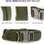 Durable Tactical Dog Collar Leash Set Adjustable Military Pet Collar Leash Medium Large Dog German Shepherd Training Accessories