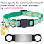 Customized Cute Glow Cat Collar Free Engraved Puppy Kitten Anti-lost Pet ID Nameplate Necklace With Bell & Moon Ornament