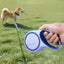 5-meter retractable dog leash, durable and adjustable, suitable for outdoor walks and runs of large, medium, and small dogs