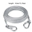 Double-headed Dog Tie Out Cable Leash ,raction rope with metal buckle steel wire anti-rust training collar,Outdoor Dogs Strap