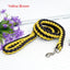 130cm L/XL Super Strong Coarse Nylon Dog Leash Army Green Canvas Double Row Adjustable Dog Collar For Medium Large Dogs