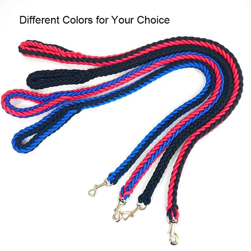 130cm L/XL Super Strong Coarse Nylon Dog Leash Army Green Canvas Double Row Adjustable Dog Collar For Medium Large Dogs
