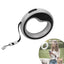 2.5 Meter Retractable Dog Leash, 360° Walking Leash with One-Handed Brake Pause Lock for Small Medium Dogs Puppy Walking Lead