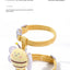 Cat Harness Leash Collar Set Adjustable Cartoon Bee Double Layer Dog Harness for Small Medium Pet Collar Leash Outdoor Walking