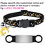Customized Cute Glow Cat Collar Free Engraved Puppy Kitten Anti-lost Pet ID Nameplate Necklace With Bell & Moon Ornament