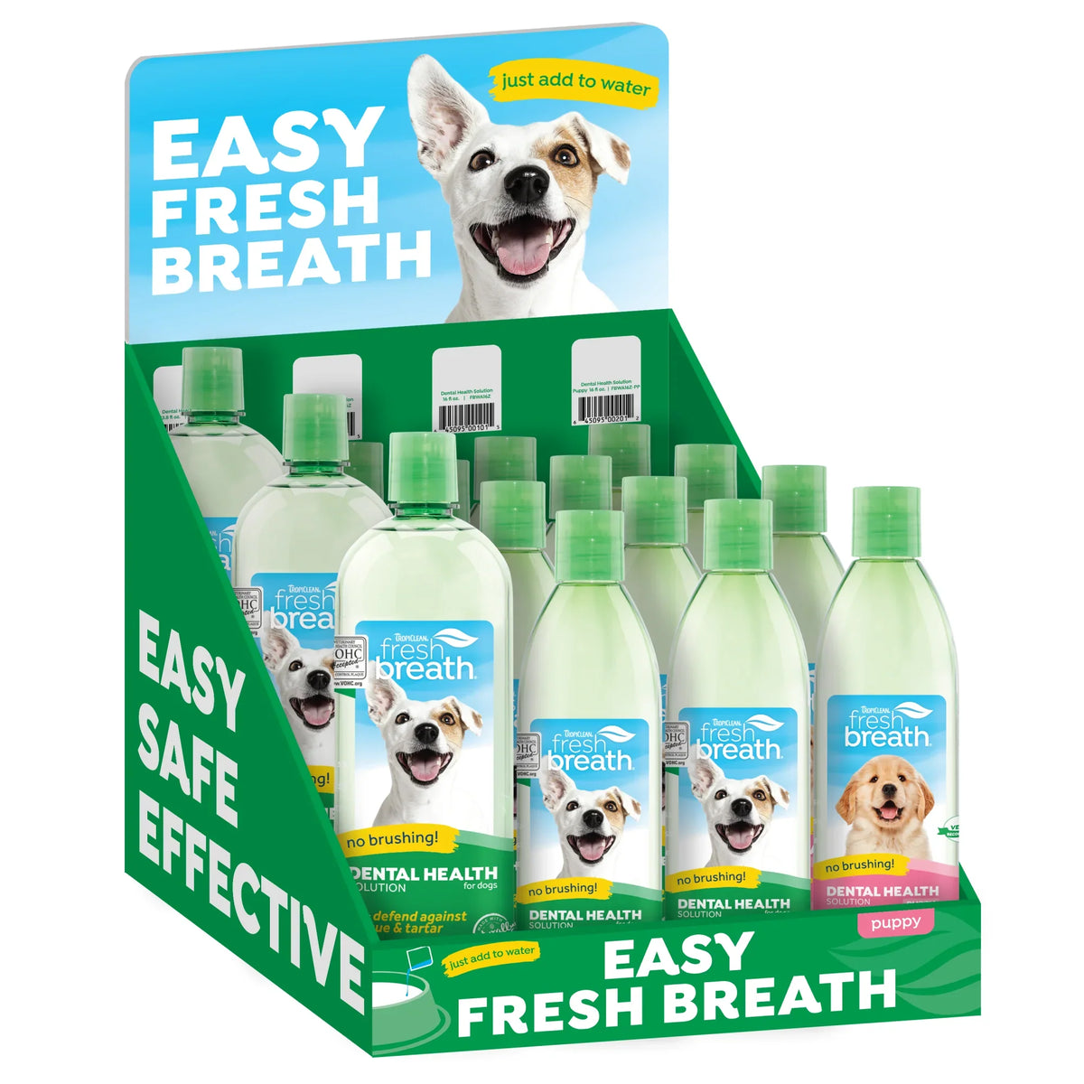 Fresh Breath by TropiClean Dental Health Solution Counter Display 15pc