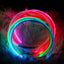 Usb Rechargeable Glow-In-The-Dark Pet Collar With Three Flashing Modes